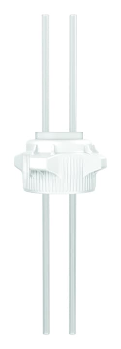 Justrite™ Polypropylene, Platinum-cured Silicone, Open Top Cap with Two 1/4 in. OD Tubes (27 in. Length), 83 mm
