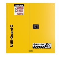 Justrite&nbsp;Utili-Guard+ Flammable Safety Cabinet, Self-Close