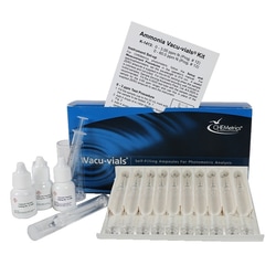 CHEMetrics&trade; by AquaPhoenix&nbsp;Vacu-vials Ammonia Water Quality Instrumental Test Kit, HBA