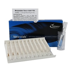 CHEMetrics&trade; by AquaPhoenix&nbsp;Vacu-vials Molybdate Water Quality Instrumental Test Kit