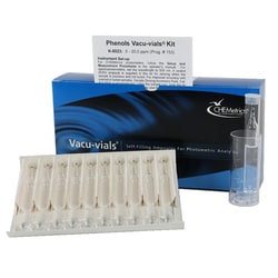 CHEMetrics&trade; by AquaPhoenix&nbsp;Vacu-vials Phenols Water Quality Instrumental Test Kit