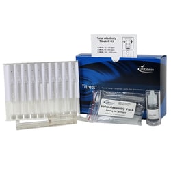 CHEMetrics&trade; by AquaPhoenix&nbsp;Titrets Alkalinity Water Quality Test Kit, 50 to 500 ppm as CaCO3 (Total)