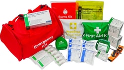 Safety First Aid&nbsp;Emergency Trauma Kit in Red Emergency Bag