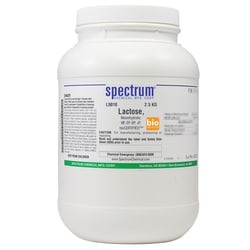 Lactose, Monohydrate, NF, EP, BP, JP, bioCERTIFIED™, 2.5 kg, Spectrum Chemical