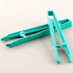 Sklar Instruments&nbsp;Forceps, Plastic Dressing Forceps, Sklar 5 in., Blunt, Straight, Serrated, Thumb, Disposable, Sterile, Box of 100.