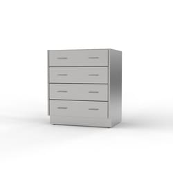 Mopec Base Cabinet, Standing Height, 4 Drawers