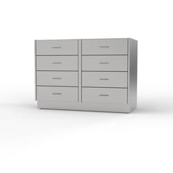 Mopec Base Cabinet, Standing Height, 8 Drawer