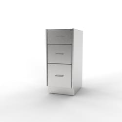 Mopec Standing Height, Base Cabinet, 3 Drawers