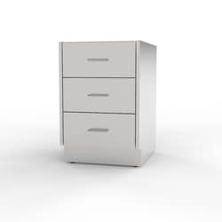 Mopec Sitting Height, Base Cabinet, 3 Drawers