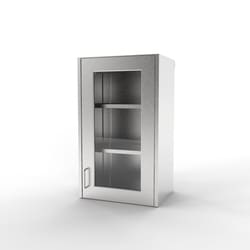 Mopec Wall Cabinet, 1 Right-Hinge Glass Door