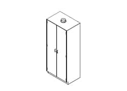 Mopec&nbsp;Vented Cabinet with Solid Swinging Door