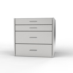 Mopec Suspended Cabinet, 4 Drawers 24 in. | Buy Online | Mopec | Fisher Scientific