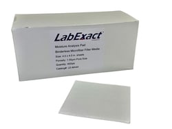 IW Tremont Co Inc&nbsp;LabExact  Moisture Analysis Binderless Glass Microfiber Pads, 4x4in, 400/pk, 20pk/case