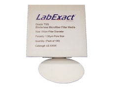 IW Tremont Co Inc LabExact Filter Binderless glass microfiber TSS 1.5um