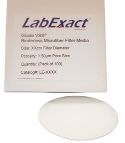 IW Tremont Co Inc&nbsp;Grade VSS , 9.0cm diameter - 100/pk Binderless glass microfiber, high heat up to 550°C for volatile suspended solids