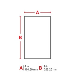 Brady Core Paper Labels, 76 mm 203.20 x 101.60 mm | Buy Online | Brady&trade; | Fisher Scientific