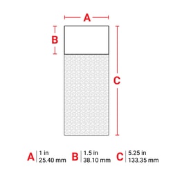 Brady B33 Series Self-laminating Polyester Labels 133.35 mm (W) x 25.40 mm (H) | Buy Online | Brady&trade; | Fisher Scientific