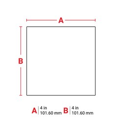 Brady Core Paper Labels, 76 mm 101.60 x 101.60 mm | Buy Online | Brady&trade; | Fisher Scientific