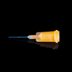 Instech Luer stub, 23ga (orange) x 0.5in (12mm), non-sterile