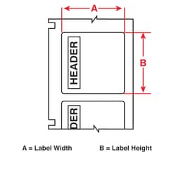 Brady All-Weather Vinyl Labels Red on White | Buy Online | Brady&trade; | Fisher Scientific