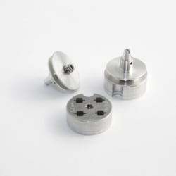 Mitegen Metal Cryo Grid Box, Aluminum, Holds 4 Autogrid/TEM Grids, Numbered Wells, Pin-Type Lid, Easy Tweezer Access