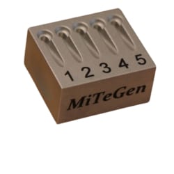 Mitegen&nbsp;Grid Prep Block for Cryo-EM Grids, Supports 5 Grids During Surface Treatment