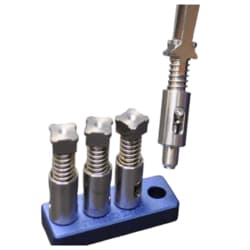 Mitegen Clipping Tool Set, Includes 4 Grid Clipping Tools, 1 C-Clip Bottoming Tool & 1 Tool Rack, For Cryo-EM