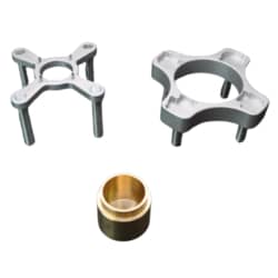 Mitegen Metal Parts Set For Vitrobot Dewar By Nanosoft, Incl. Ethane Cup, Spider, Grid Box Ring, For Cryo-EM Vitrification