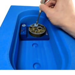 Mitegen&nbsp;Double Puck Loading Foam Dewar with Lid and Cryo-EM Puck Holder Insert
