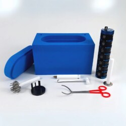 Mitegen Uni-puck Starter Kit 1, Includes 7 Pucks, Shipping Cane, Dewar, Tongs & Tools for Cryogenic Sample Management