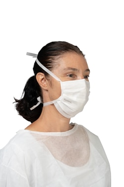MEDICOM Kolmi Feeldry Type IIR Tie-On Mask White | Buy Online | MEDICOM | Fisher Scientific