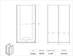 Poltex Stand Mount Mask Box Dispenser 8 | Buy Online | Poltex | Fisher Scientific