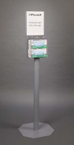 Poltex Mask Box Holder with Lock and Key:Personal Protective Equipment:Respiratory