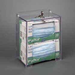 Poltex Mask Box Holder with Lock and Key:Personal Protective Equipment:Respiratory