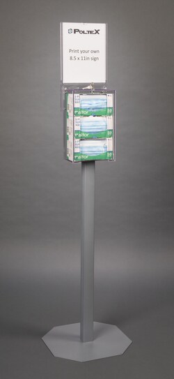 Poltex Mask Box Holder with Lock and Key:Personal Protective Equipment:Respiratory