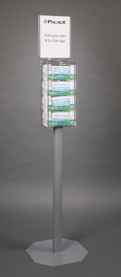 Poltex Mask Box Holder with Lock and Key:Personal Protective Equipment:Respiratory