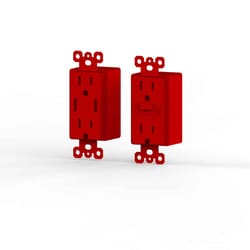 Mopec Maestro Red GCFI And USB Outlets