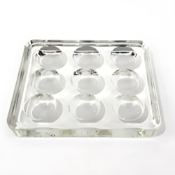 Mitegen&nbsp;9-Depression Glass Spot Plate, For Crystallization Sitting Drops & Seeding, Cryoprotection Transfers, Heavy Atom Soaks, 1 Plate/Pack