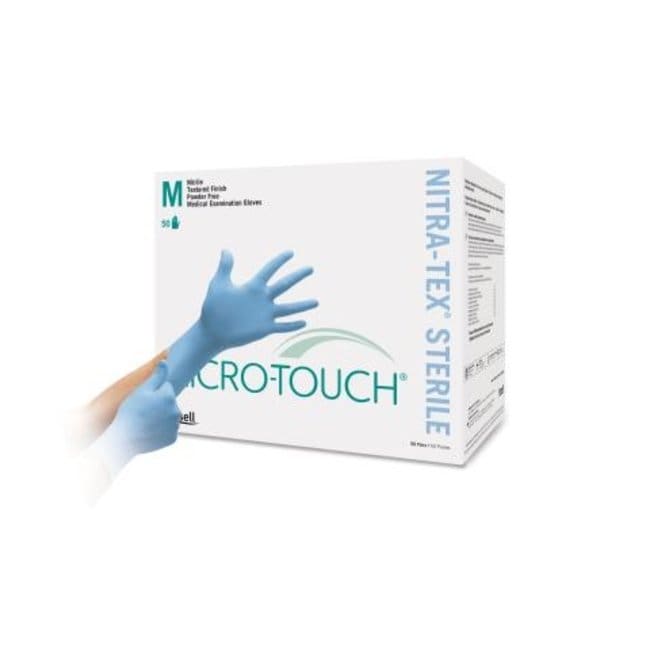 Ansell MicroTouch NitraTex Sterile GlovesGloves, Glasses and Safety