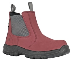 Footwear at Work RED 6 INCH SAFETY TOE WMNS
