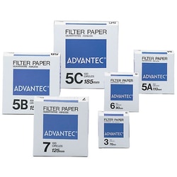 Cole-Parmer Advantec N05C18.5CM Grade 5C Ashless Quantitative Filters,
