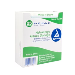 Bound Tree Medical 4X4 STERILE GUAZE PADS BX/25, Quantity: Each of 1