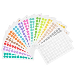 GA International&nbsp;Cryogenic Color Dots for Tops of 0.5 mL & 1.5 mL Microtubes 0.44