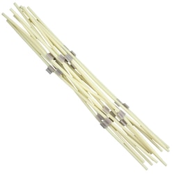 Perkin Elmer US LLC Non-Flared Santoprene MP2 Two-Stop Peristaltic Pump Tubing - 1.30 mm I.D., Gray/Gray, Pkg. 12