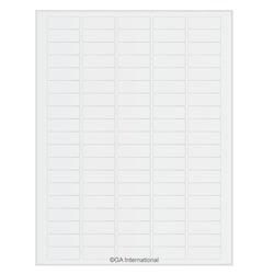GA International&nbsp;Removable Cryogenic Labels for Laser Printers 1.42