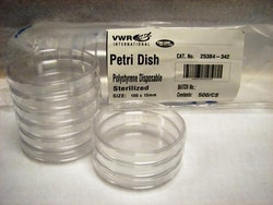 Andwin Scientific Disposable Petri Dishes 100mm x 15mm, Case of 500