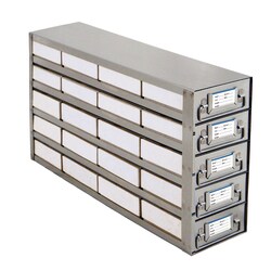 USA Scientific Inc 20-place (4 x 5) upright freezer sliding rack for 2,