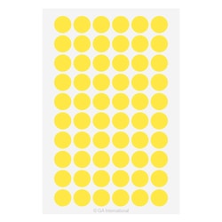 GA International Cryogenic Color Dots for Tops of Microtubes 0.5" / 12.7mm