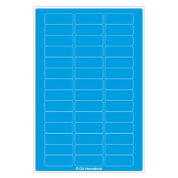 GA International&nbsp;Cryogenic Multi Color Labels for 1.5 mL Microtubes 1.02