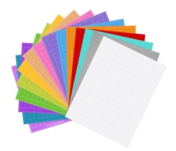 GA International Removable Cryogenic Labels for Laser Printers 1.42" x